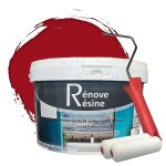 Peinture rsine multisupport intrieur pour faence, carrelage, douche, baignoire 5m - ral 3003 rouge ...