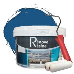 Peinture rsine multisupport intrieur pour faence, carrelage, douche, baignoire 5m - ral 5019 bleu ...
