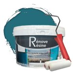 Peinture rsine multisupport intrieur pour faence, carrelage, douche, baignoire 5m - ral 5021 bleu ...