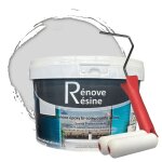 Peinture rsine multisupport intrieur pour faence, carrelage, douche, baignoire 5m - ral 7035 gris ...