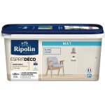 Peinture - ripolin - esprit d�co multi - supports - blanc cass� - mat - 2, 5l