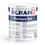 Peinture sol professionnelle, satin, peinture opacifiante, sans odeur, prot�ge, d�core, int�rieur, ext�rieur, ...