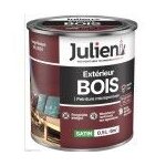 Peinture solvant spcial bois rouge basque ral 3004 satin 0. 5l 12 ans julien