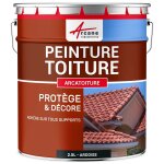 Peinture toiture tuile ciment terre cuite gris ardoise - ral 7015 2. 5 l