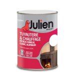 Peinture tuyauterie et chauffage brillant julien blanc 0, 25 l