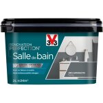 Peinture v33 r�novation perfection salle de bain gris anthracite satin 2l