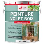 Peinture volet bois extrieur couleur blanc - ral 9003 0. 5 l