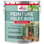 Peinture volet bois extrieur couleur tlgris 4 - ral 7047 2. 5 l