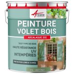 Peinture volet bois extrieur couleur vert ple - ral 6021 2. 5 l