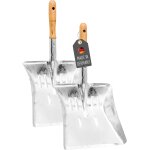 Pelle à balayer en métal avec manche en bois galvanisé 43 x 22 cm - grande pelle solide 8570 Pelle à balayer en métal avec manche en bois galvanisé 43 x 22 cm - grande pelle solide 8570