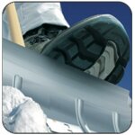 Pelle - poussoir  aluice 50p  1450 mm