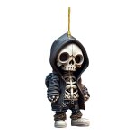 Pendentif cool skeleton figures, statue mignonne de 8 cm, statue commmorative de squelette, sculpture ...