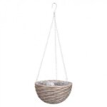 Pendre jardini�re en osier naturel 30x16 cm