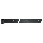Penture droite - bout carré percée - epoxy noir - hauteur : 40mm x épaisseur 6mm - Ø14 mm longueur : ... Penture droite - bout carré percée - epoxy noir - hauteur : 40mm x épaisseur 6mm - Ø14 mm longueur : ...