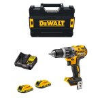Perceuse à percussion 18v dewalt + 2 batteries li - ion 2ah + chargeur + coffret tstak - dcd796d2 Perceuse à percussion 18v dewalt + 2 batteries li - ion 2ah + chargeur + coffret tstak - dcd796d2