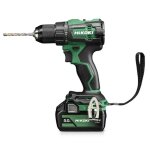 Perceuse � percussion 18v - hikoki - avec 2 batteries 18v 5. 0ah bsl1850ma + chargeur + coffret - dv18dewjz ...