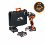 Perceuse percussion aeg 18v pro lithium - 2 batteries 2. 0ah - 1 chargeur - bsb18c2li - 202c