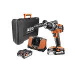Perceuse  percussion aeg brushless 18v - 2 batteries 2. 0 ah - 1 chargeur - bsb18c2bl - 202c