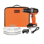 Perceuse  percussion black & decker sans fil bdchd12s1 - qw batterie 12v