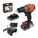 Perceuse à percussion sans fil black & decker bcd383d2xk - qw 18v 2. 0 ah Perceuse à percussion sans fil black & decker bcd383d2xk - qw 18v 2. 0 ah