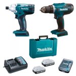 Perceuse sans fil 18v df4880 + clé à chocs 18v td127d - makita - avec 2 batteries 18v 1. 5 ah + chargeur ... Perceuse sans fil 18v df4880 + clé à chocs 18v td127d - makita - avec 2 batteries 18v 1. 5 ah + chargeur ...