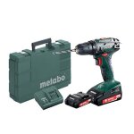 Perceuse visseuse 18v (2x 2ah) en coffret - metabo bs 18 (602207560) Perceuse visseuse 18v (2x 2ah) en coffret - metabo bs 18 (602207560)