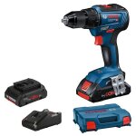 Perceuse visseuse 18v gsr 18v - 55 + 2 batteries procore 4ah + chargeur + coffret l - case - bosch - ...