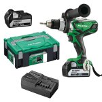 Perceuse visseuse 18v hikoki ds18dsdlwpz 2 x 5, 0ah li - ion