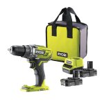Perceuse - visseuse ryobi - r18dd3 - 220s - 18v one + - 2 batteries 2. 0ah - chargeur rapide