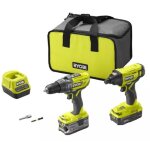 Perceuse + visseuse  chocs sans fil ryobi r18pdid2 - 252s