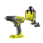 Perceuse - visseuse compacte 2 vitesses 18v one + (2x2. 0ah) - r18dd2 - 220s