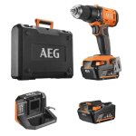 Perceuse - visseuse  percussion 18v aeg bsb18g4 - 402c + 2 batteries 4, 0 ah + chargeur + coffret