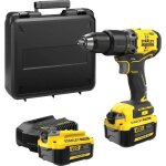 Perceuse visseuse a percussion brushless 60 nm - lithium 18v - 2 batteries 4ah - stanley fatmax v20 - ...