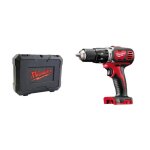 Perceuse visseuse  percussion compacte 18v milwaukee m18 bpd - 0 en coffret - machine nue