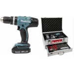 Perceuse visseuse ? percussion diam13mm 18v 1. 5ah + accessoires dhp453syex makita