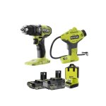 Perceuse - visseuse à percussion ryobi 18v one + brushless - batteries 2, 0 et 4, 0ah - chargeur - compresseur ... Perceuse - visseuse à percussion ryobi 18v one + brushless - batteries 2, 0 et 4, 0ah - chargeur - compresseur ...