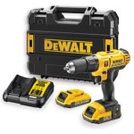 Perceuse visseuse ? percussion sans fil dewalt dcd776d2t 18v xr + 2 batteries 2ah
