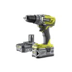 Perceuse - visseuse 2 vitesses ryobi 18v oneplus - 2 batteries lithiumplus 4, 0 ah et 1, 5ah - 1 chargeur ...