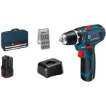 Perceuse visseuse sans fil gsr12v - 15 2x2ah + 25 accessoires - 060186810h bosch