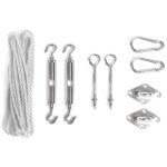 Perel kit de montage pour voile solaire