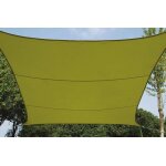 Perel voile solaire - carre - 3. 6 x 3. 6 m - couleur: vert lime