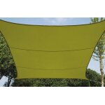 Perel voile solaire - carre - 5 x 5 m - couleur: vert lime