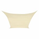 Perel voile solaire permeable - carre - 3. 6 x 3. 6 m - couleur : champagne