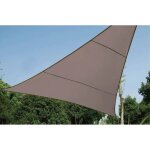 Perel voile solaire - triangle - 3. 6 x 3. 6 x 3. 6 m - couleur: gris taupe