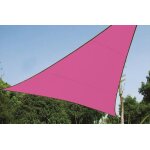 Perel voile solaire - triangle - 5 x 5 x 5 m - couleur: fuchsia