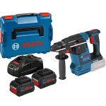 Perforateur sds + gbh18v - 26 + 2 batteries proocre 5, 5ah + chargeur + coffret l - boxx - bosch - 0611909001 ...