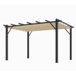 Pergola 100% aluminium couleur ecru 4, 00 x 3, 00 x 2, 30 m - 12 m2 Pergola 100% aluminium couleur ecru 4, 00 x 3, 00 x 2, 30 m - 12 m2