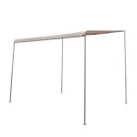 Pergola adossée 3x2, 5m toile beige sable azohia hyba Pergola adossée 3x2, 5m toile beige sable azohia hyba