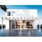 Pergola adoss�e en lamell� - coll�e avignon 1000 x 500 cm - mardeland