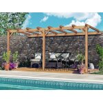 Pergola adoss�e en lamell� - coll�e versailles 600 x 400 cm - mardeland